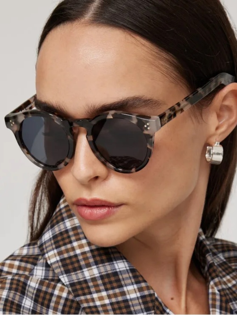 Illesteva White Tortoise Leonard II Sunglasses